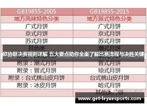 欧协联决赛规则详解 五大要点助你全面了解比赛流程与决胜关键
